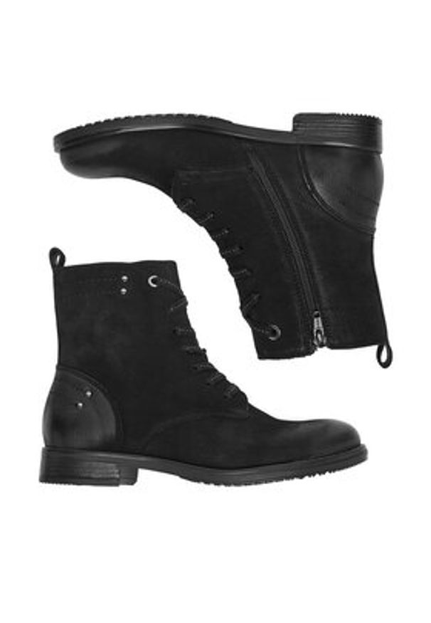 Lasocki Trzewiki CEO-WI23-DALIA3-26 Czarny. Kolor: czarny. Materiał: nubuk, skóra