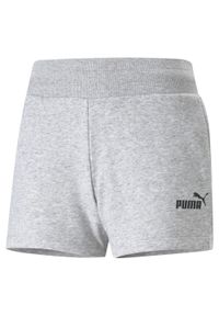 Puma - Damskie szorty dresowe Active PUMA Light Gray Heather. Kolor: wielokolorowy, szary, czarny. Materiał: dresówka. Sezon: lato. Sport: fitness #1