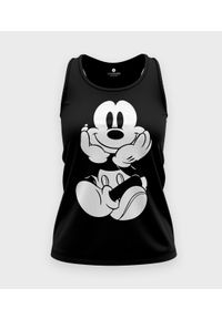 MegaKoszulki - Koszulka damska bez rękawów Myszka Mickey. Materiał: bawełna. Długość rękawa: bez rękawów. Wzór: motyw z bajki #1