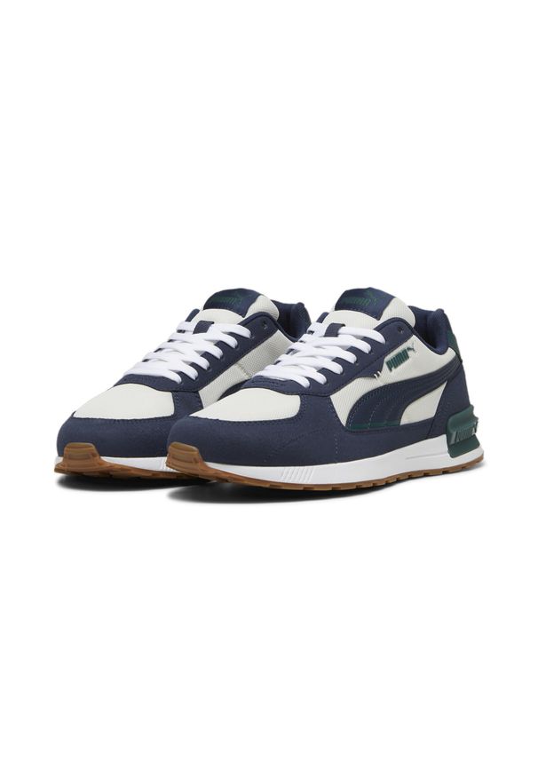 Puma - Buty sportowe Graviton PUMA Vapor Gray Club Navy Dark Myrtle Blue Green. Zapięcie: sznurówki. Kolor: niebieski, wielokolorowy, szary, zielony. Materiał: materiał, tkanina, syntetyk. Szerokość cholewki: normalna. Sport: turystyka piesza