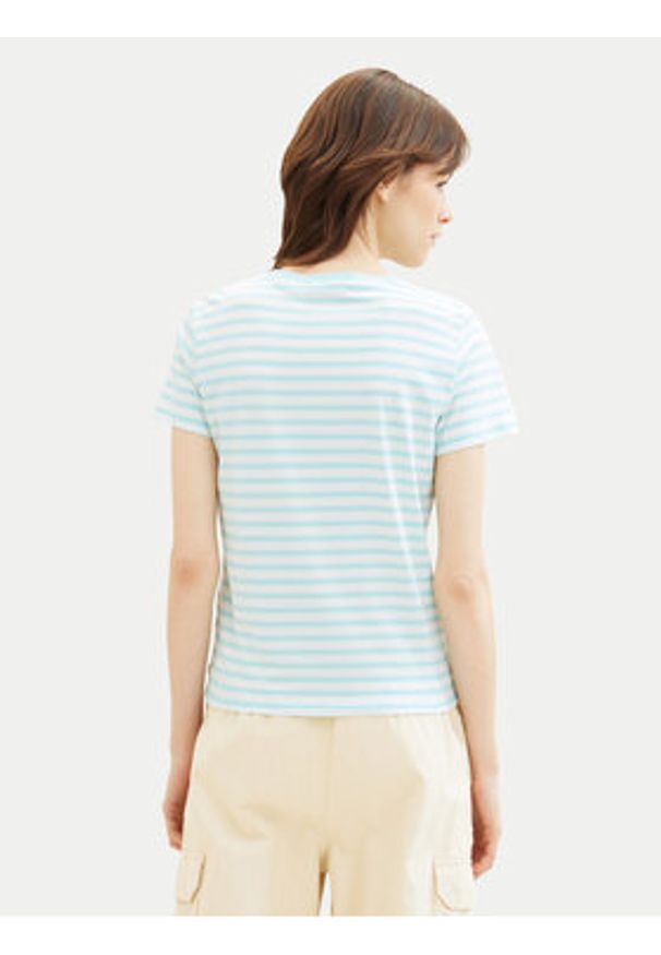 Tom Tailor Denim T-Shirt 1035867 Zielony Boxy Fit. Kolor: zielony. Materiał: bawełna