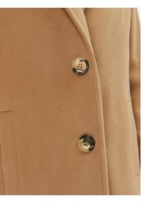 Pinko Płaszcz wełniany 101976 A182 Brązowy Regular Fit. Kolor: brązowy. Materiał: wełna #5