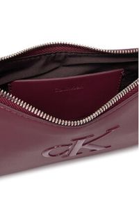 Calvin Klein Torebka Bold Ck Mini Bag LV04F1125G Bordowy. Kolor: czerwony. Materiał: skórzane #3
