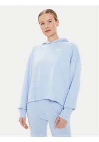 Under Armour Bluza Ua Rival Terry Os Hoodie 1382736-539 Niebieski Loose Fit. Kolor: niebieski. Materiał: bawełna #1