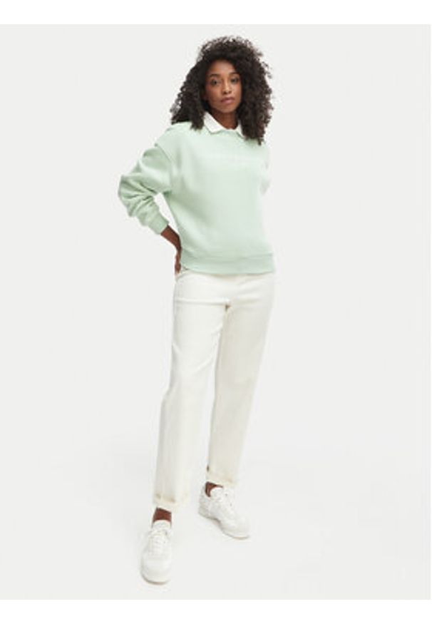 TOMMY HILFIGER - Tommy Hilfiger Bluza WW0WW47831 Zielony Regular Fit. Kolor: zielony. Materiał: syntetyk, bawełna