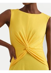 Lauren Ralph Lauren Sukienka codzienna 250872090008 Żółty Regular Fit. Okazja: na co dzień. Kolor: żółty. Materiał: syntetyk. Typ sukienki: proste. Styl: casual