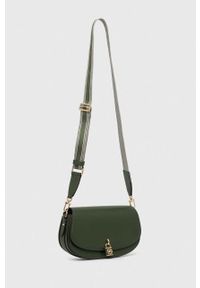 MICHAEL Michael Kors torebka skórzana kolor zielony. Kolor: zielony. Materiał: skórzane. Rodzaj torebki: na ramię #5