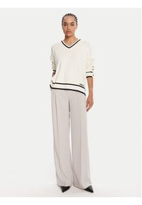 Liu Jo Sport Sweter TF5229 MS59L Écru Regular Fit. Materiał: syntetyk. Styl: sportowy #4