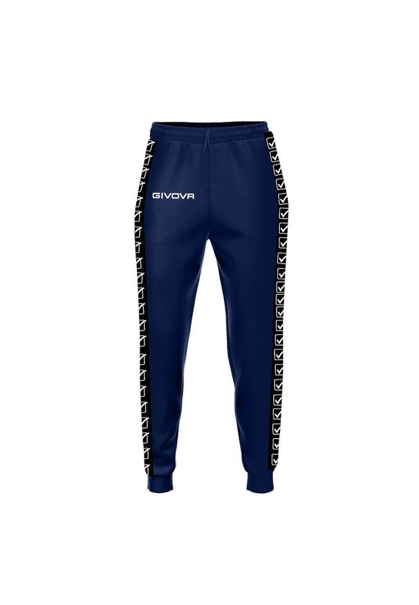 Spodnie Sportowe Givova College Navy XL - Oddychające i Elastyczne. Kolor: niebieski. Materiał: poliester. Sport: fitness