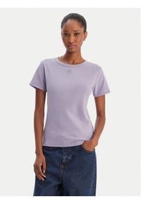 Hugo - HUGO T-Shirt Deloris 50512002 Fioletowy Regular Fit. Kolor: fioletowy. Materiał: bawełna #1