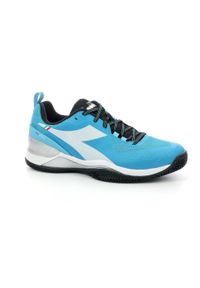 Buty tenisowe męskie Diadora Blushield Torneo clay. Kolor: biały, wielokolorowy, niebieski, czarny. Sport: tenis