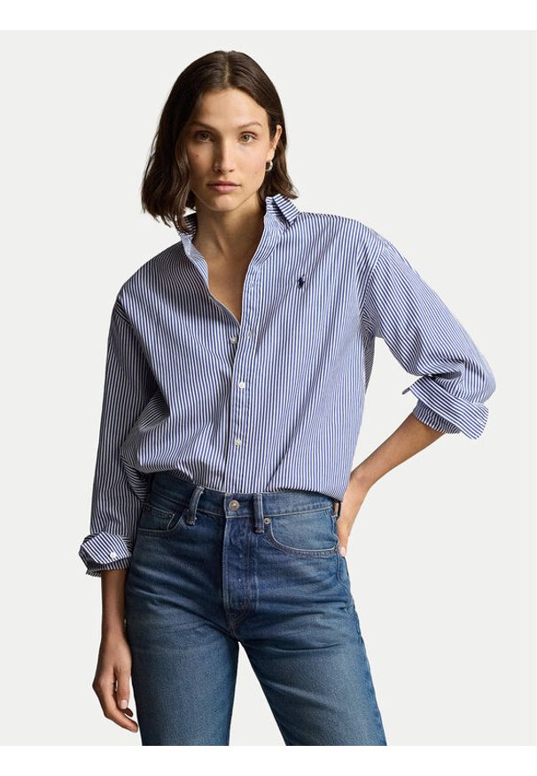 Polo Ralph Lauren Koszula 211910743020 Niebieski Regular Fit. Typ kołnierza: polo. Kolor: niebieski. Materiał: bawełna