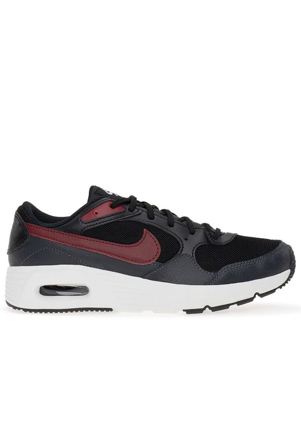 Buty Nike Air Max CZ5358-009 - czarne. Okazja: na uczelnię, na co dzień. Zapięcie: sznurówki. Kolor: czarny. Materiał: materiał, skóra ekologiczna, guma. Szerokość cholewki: normalna. Wzór: aplikacja. Model: Nike Air Max