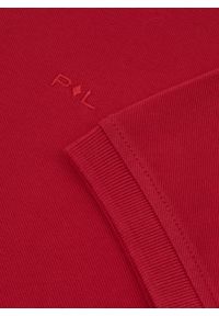 Pako Lorente - PAKO LORENTE – Gładki t-shirt polo w czerwonym kolorze. Okazja: na co dzień. Typ kołnierza: polo. Kolor: czerwony, niebieski, zielony, biały. Materiał: bawełna. Wzór: gładki. Styl: casual #3