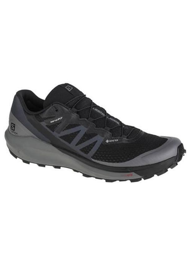 salomon - Buty do biegania męskie Salomon Sense Ride 4 Gtx. Kolor: czarny. Materiał: tkanina, materiał, syntetyk. Szerokość cholewki: normalna