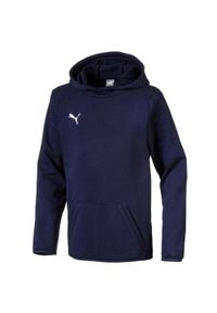 Puma Kaptui 116 - Miękka bawełniana bluza dla dzieci. Typ kołnierza: kaptur. Kolor: niebieski. Materiał: poliester, bawełna. Sport: piłka nożna #1