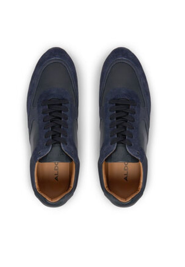 Aldo Sneakersy Gordo 14134962 Granatowy. Kolor: niebieski. Materiał: skóra, zamsz