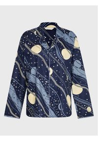 Cyberjammies Koszulka piżamowa Skye 9430 Granatowy Regular Fit. Kolor: niebieski. Materiał: bawełna