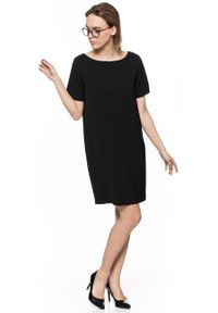 Tom Tailor - TOM TAILOR O-SHAPE DRESS DAMSKA SUKIENKA 5018496.00.75 COL. 2999. Długość rękawa: krótki rękaw. Typ sukienki: proste. Styl: klasyczny, elegancki #4