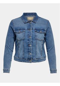 ONLY Carmakoma Kurtka jeansowa Wespa 15253437 Niebieski Regular Fit. Kolor: niebieski. Materiał: bawełna