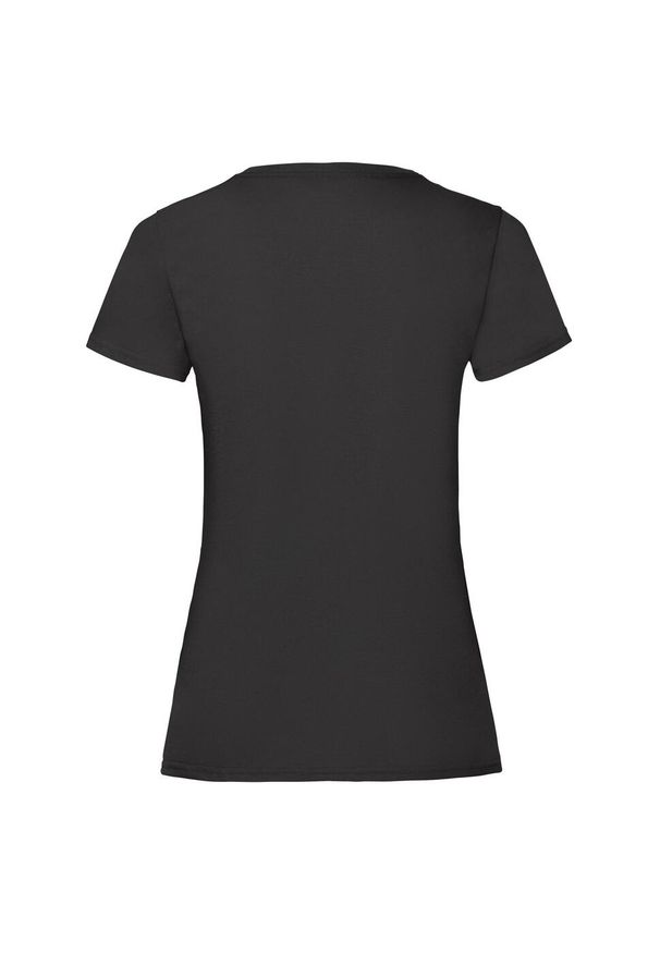 FRUIT OF THE LOOM - Koszulka Damska Valueweight. Kolor: czarny. Sport: turystyka piesza