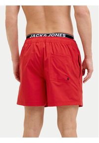 Jack & Jones - Jack&Jones Szorty kąpielowe Maui 12272949 Czerwony Regular Fit. Kolor: czerwony. Materiał: syntetyk #4