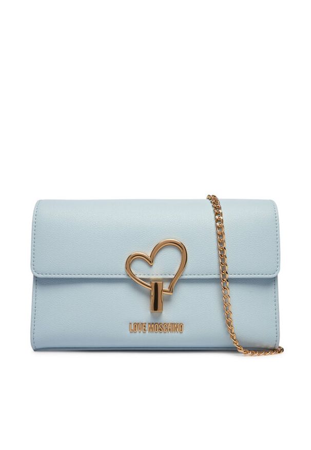 Love Moschino - LOVE MOSCHINO Torebka JC4327PP1OLQ0701 Błękitny. Kolor: niebieski. Materiał: skórzane