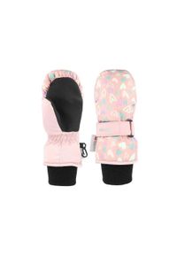 Rękawiczki zimowe dziecięce unisex KINETIXX Candy pink hearts JR. Kolor: różowy. Sezon: zima