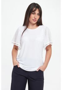 Joseph Ribkoff - Bluzka damska z tiulowymi rękawami JOSEPH RIBKOFF. Materiał: tiul #1