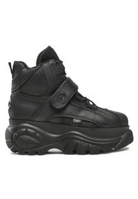 Buffalo Sneakersy 1348-14 2.0 BN15340401 Czarny. Kolor: czarny. Materiał: nubuk, skóra