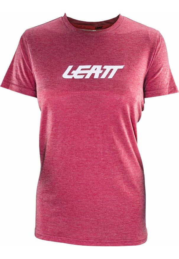 Koszulka damska LEATT T-Shirt Premium Women. Kolor: czerwony. Sport: kolarstwo