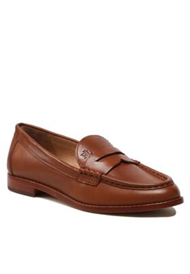 Lauren Ralph Lauren - LAUREN RALPH LAUREN Mokasyny Wynnie 802875318002 Brązowy. Kolor: brązowy. Materiał: skóra