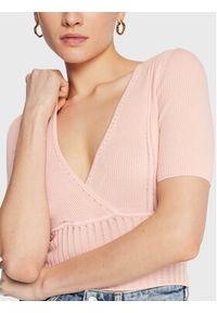 Guess Sweter W3GR17 Z2U00 Różowy Regular Fit. Kolor: różowy. Materiał: syntetyk #4