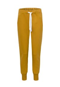 MUUV Spodnie Sneaker Girl damskie kolor pomarańczowy gładkie. Kolor: pomarańczowy. Materiał: bawełna. Wzór: gładki #3