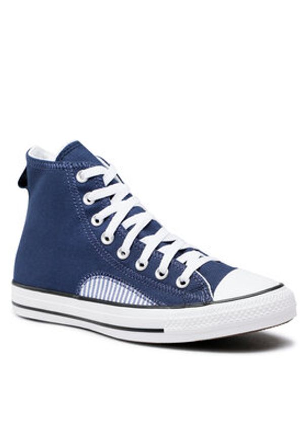 Converse Trampki Chuck Taylor All Star Hickory Stripe A00480C Granatowy. Kolor: niebieski. Materiał: materiał