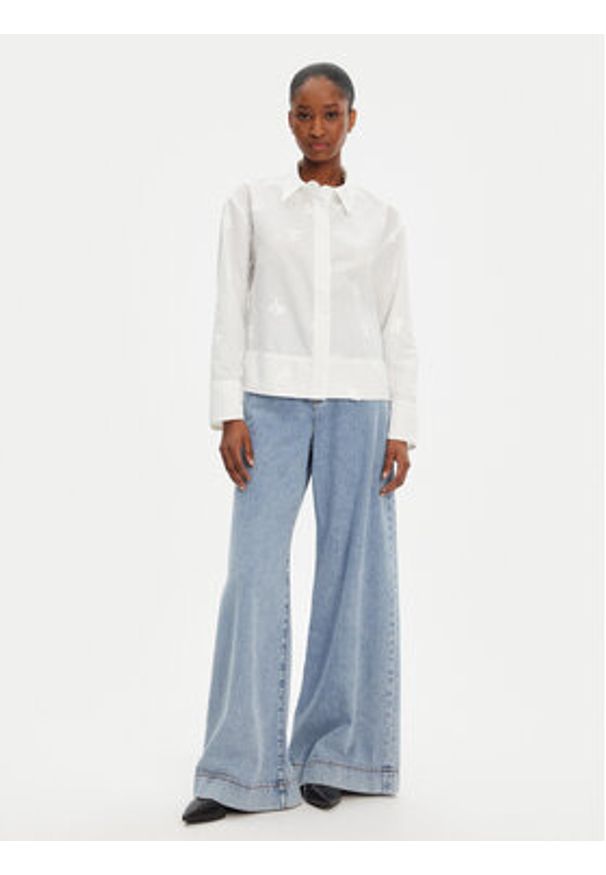 Munthe Koszula Kaseia 252103225229 Écru Regular Fit. Materiał: syntetyk