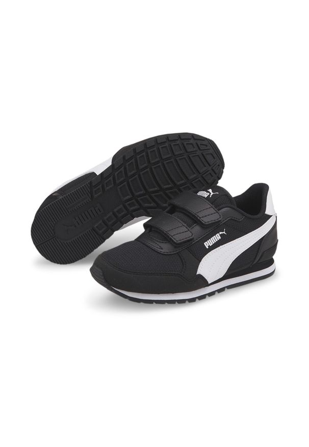 Buty do chodzenia dla dzieci Puma ST Runner. Kolor: biały, wielokolorowy, czarny. Materiał: materiał, syntetyk, tkanina. Sport: turystyka piesza