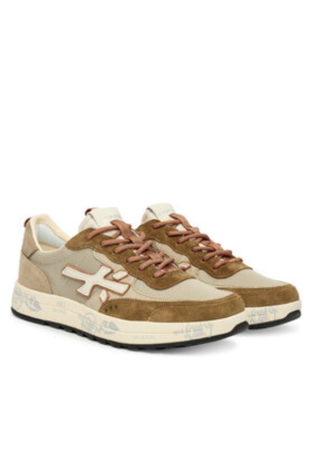 Premiata Sneakersy Nous Var 7724 Beżowy. Kolor: beżowy. Materiał: skóra, zamsz