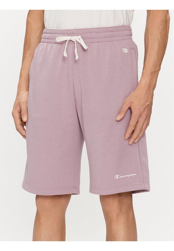 Champion Szorty sportowe E20002 Fioletowy Regular Fit. Kolor: fioletowy. Materiał: bawełna. Styl: sportowy