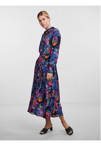 YAS Sukienka koszulowa 26030726 Kolorowy Regular Fit. Materiał: wiskoza. Wzór: kolorowy. Typ sukienki: koszulowe #2