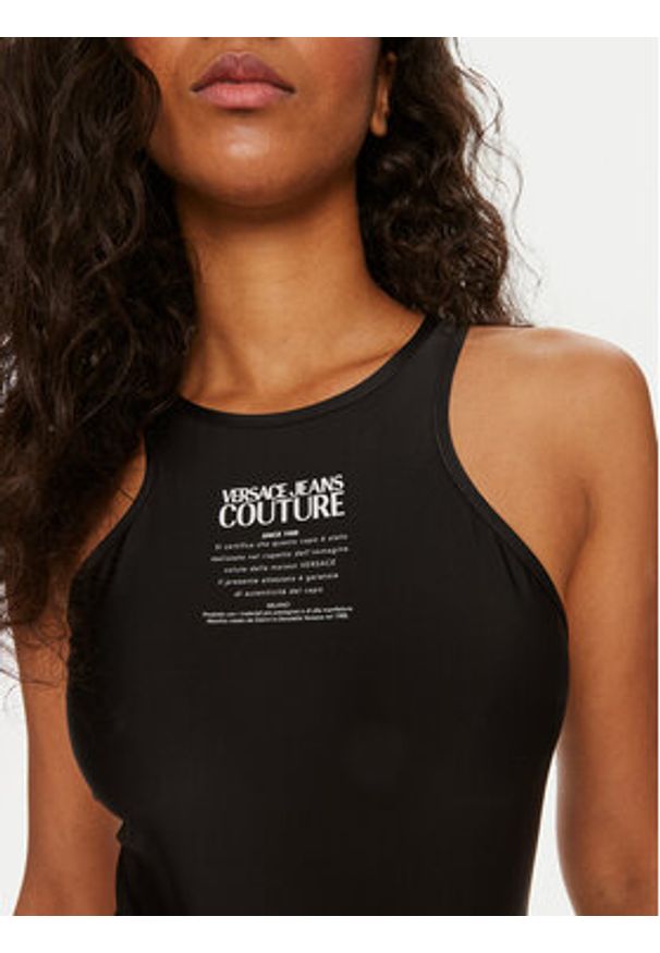 Versace Jeans Couture Body 76HAM231 Czarny Slim Fit. Kolor: czarny. Materiał: syntetyk