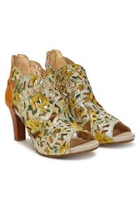 Laura Vita Sandały Albane 048 Żółty. Kolor: żółty. Materiał: skóra #7