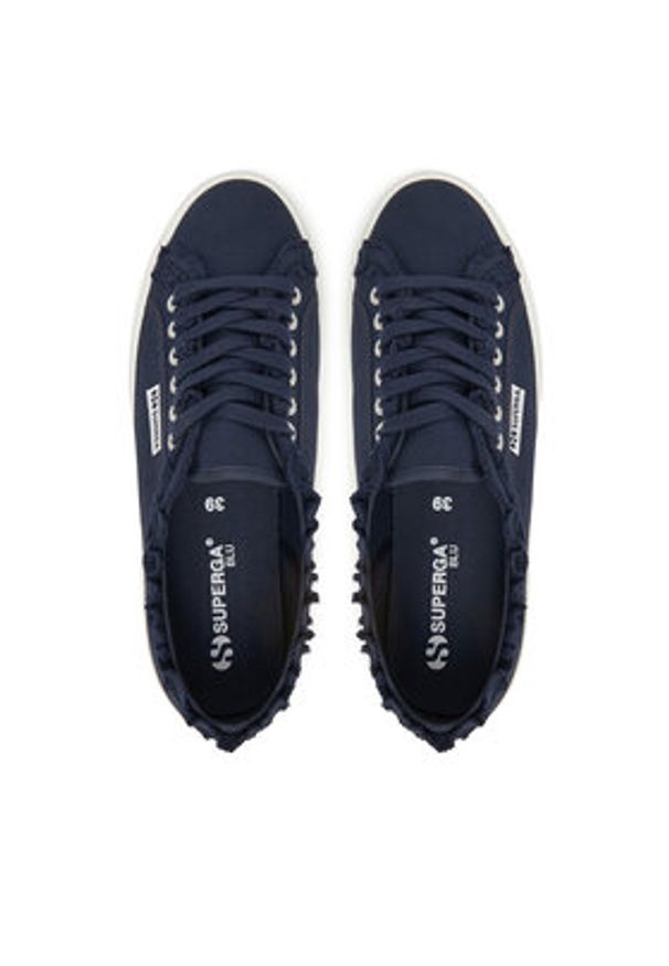 Superga Tenisówki S3157JW Granatowy. Kolor: niebieski. Materiał: materiał