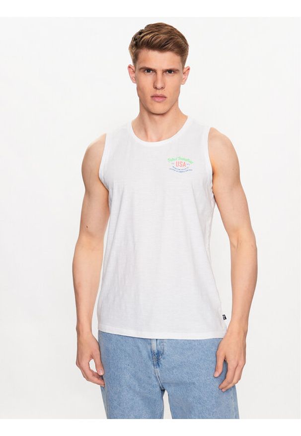 Petrol Industries Tank top M-1030-SLR750 Biały Regular Fit. Kolor: biały. Materiał: bawełna