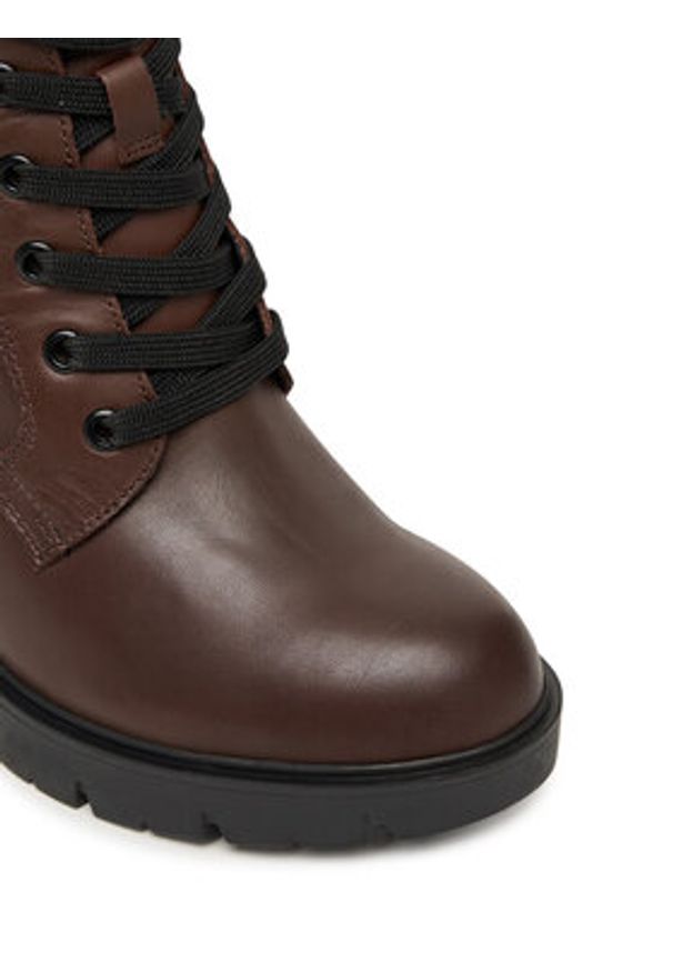 Tommy Jeans Trzewiki Tjw Lace Up EN0EN02832 Brązowy. Kolor: brązowy. Materiał: skóra