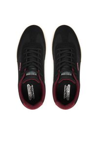 skechers - Skechers Sneakersy Placer 210824/BLK Czarny. Kolor: czarny. Materiał: zamsz, skóra #6