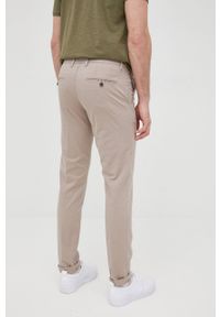 Drykorn spodnie Mad męskie kolor beżowy w fasonie chinos. Kolor: beżowy. Materiał: tkanina, materiał. Wzór: gładki #4