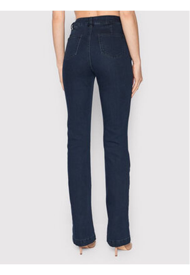 Morgan Jeansy 221-PSVEN Granatowy Bootcut Fit. Kolor: niebieski