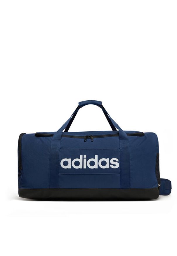 Adidas - adidas Torba Linear Duffel Medium IN6116 Granatowy. Kolor: niebieski. Materiał: materiał