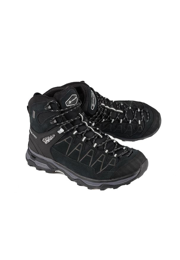 ALPINE PRO - Buty trekkingowe Alpine Pro Vete skórzane. Kolor: czarny. Materiał: skóra